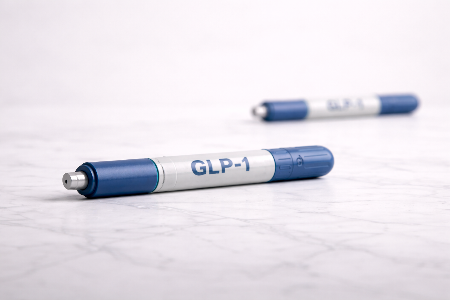 Close-up of injector pens for weight maintenance dosage meds